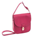 Parinda MAYA II (Berry) Textured Faux Leather Crossbody Bag